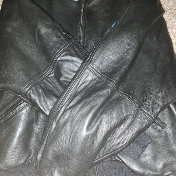 Vintage Planet Hollywood Men’s Leather Jacket 90’s Dallas Cowboys - Picture 9 of 16